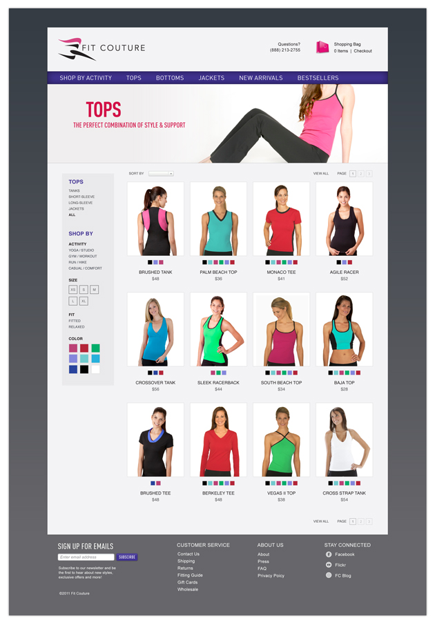 Fit Couture Category Page